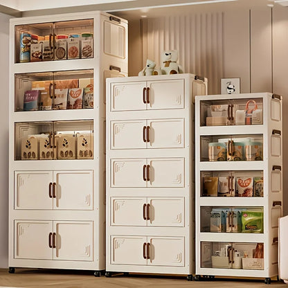 3/4-Tier Foldable Storage Cabinet, Portable Wardrobe Organizer, Stackable Storage Drawers. For Bedroom, Living Rm, Office, Kitch