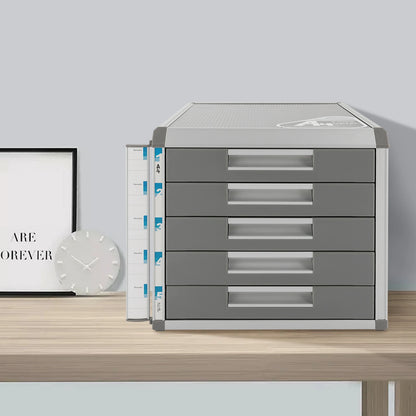 5-Drawer File Cabinet: Durable, Secure Lock, Large A4 Capacity & Space-Saving Design