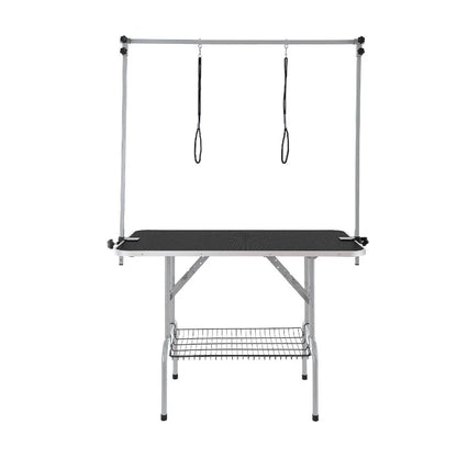 Pet Grooming Table Two Arms with Clamp 46'' Dog Grooming Statio