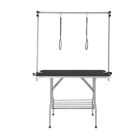 Pet Grooming Table Two Arms with Clamp 46'' Dog Grooming Statio