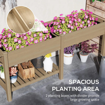 Elegant Planter Box and Flower Shelf Set for Home Decorations and GARDEN Use - Perfect Indoors Outdoors