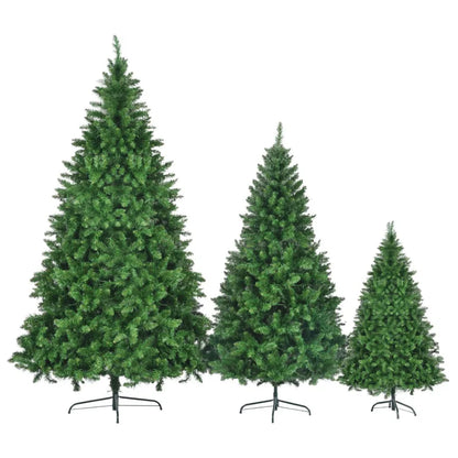 8FT 6FT 4FT PreLit Green Pine Artificial Christmas Tree Set of 3 Hinged Xmas Trees
