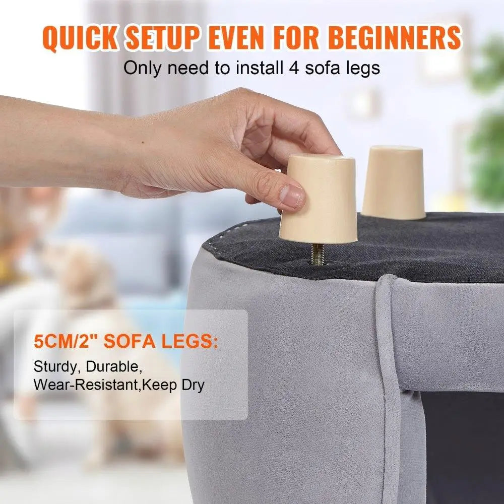 Pet Sofa Bed for small Dogs and Cats Couch for Pets Up to 66 lbs Weight Capacity