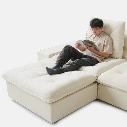 Modular Cloud Sectional Couch Oversized Down Filled Sofa Couches with Chaise Ottoman Adjustable Backrest Couch For Living Room