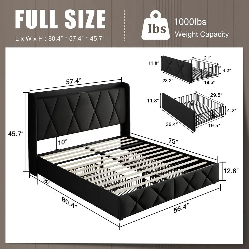 King Size Upholstered Lift Up Storage Bed, Beige Linen Look Fabric Bed Frame with Vertical Panel Headboard, Hydraulic Lift Storage