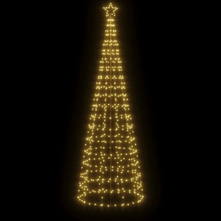 Christmas Tree Light with Spikes 570 LEDs Warm White 118.1