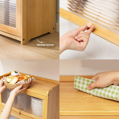 2-Tier Bamboo Storage Cabinet