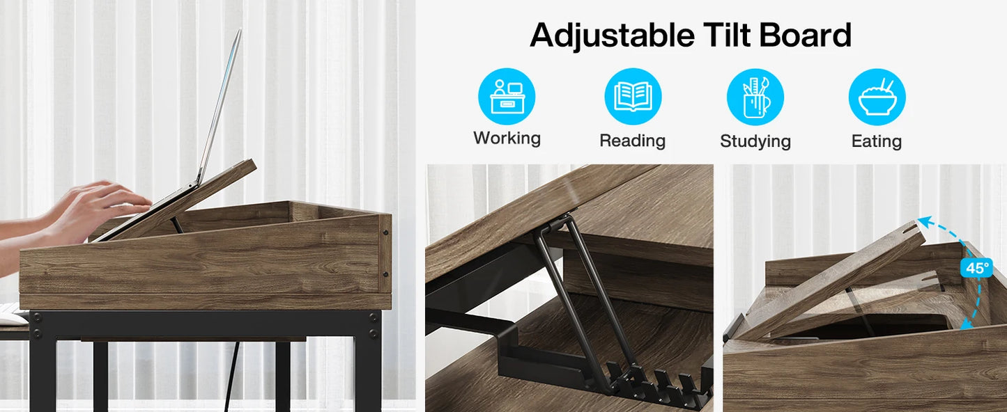 Height Adjustable Overbed Table with Wheels, Queen Size  Laptop