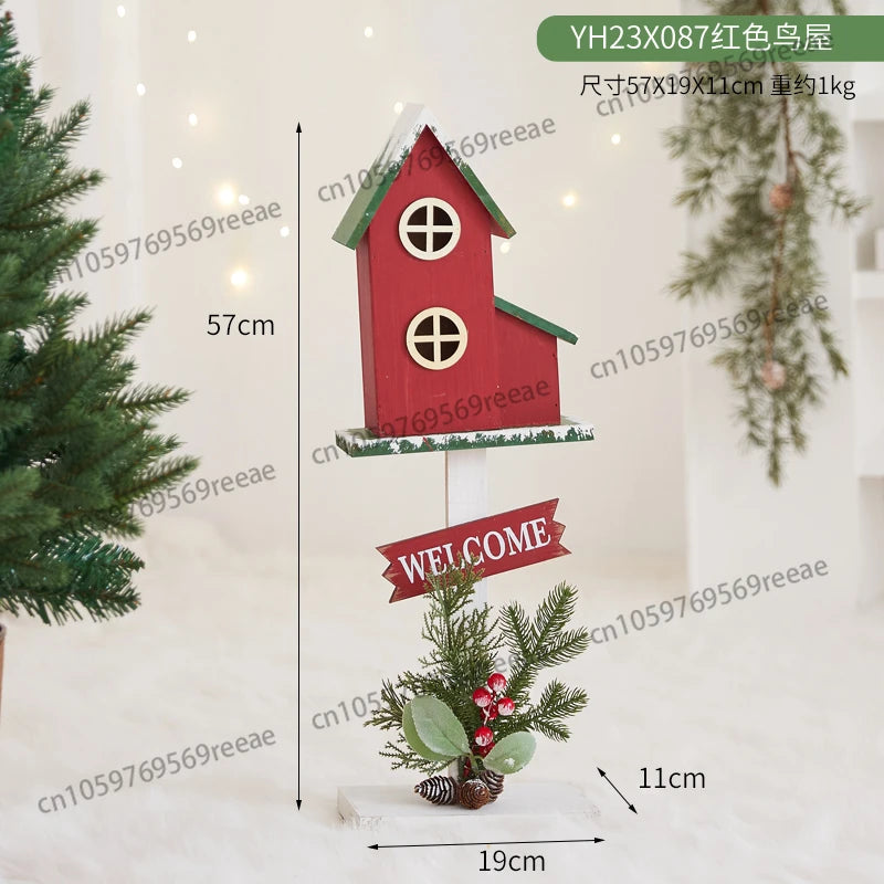 Christmas Decorations Small House Mailbox