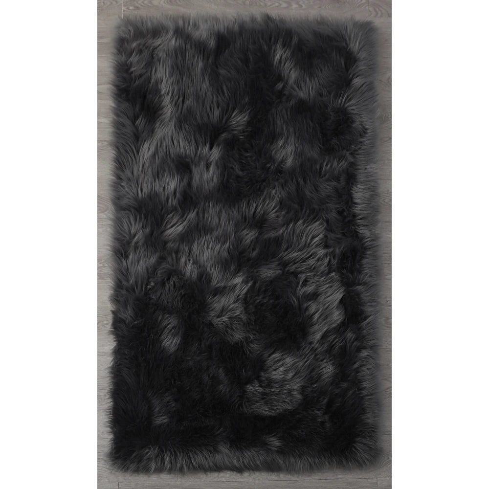 Faux Fur Sheepskin Area Rug Bedroom Blanket Living Room