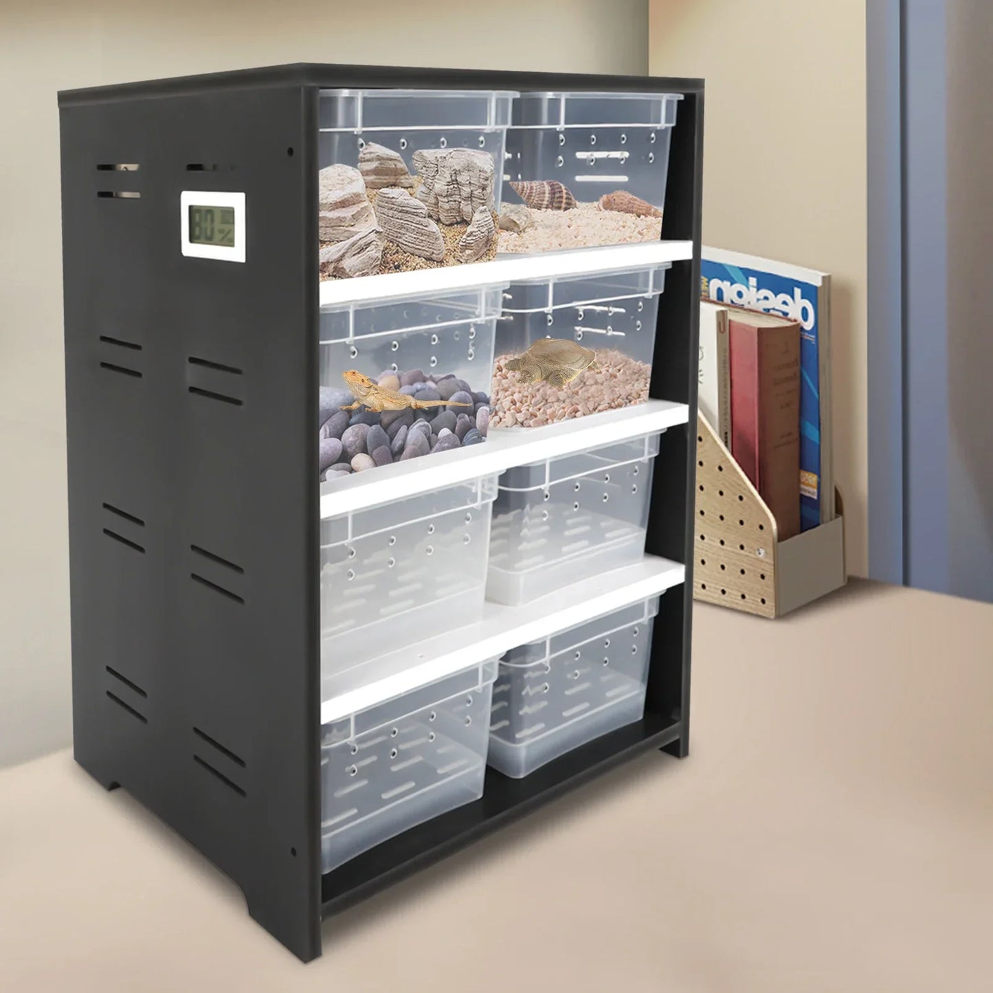 Acrylic Pets Feeding Cabinet, 220V High Capacity