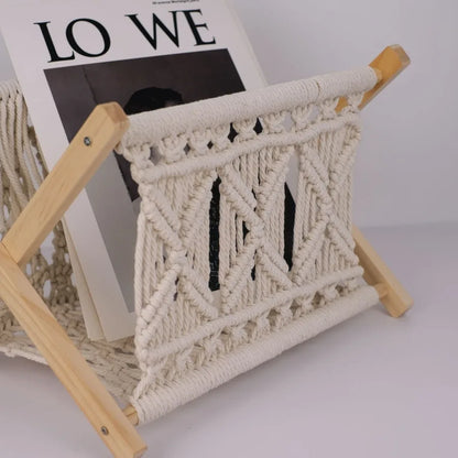 Xemussa 1pc Newspaper book  Magazine Rack Basket Book Basket