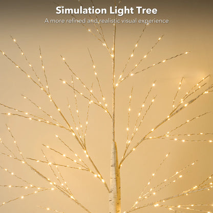 Lighted Birch Tree, Lighted Christmas Tree,
