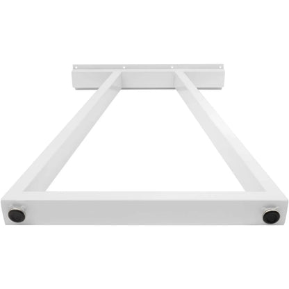 28Inch White Metal Table Legs, 2pcs Trapezoidal Table