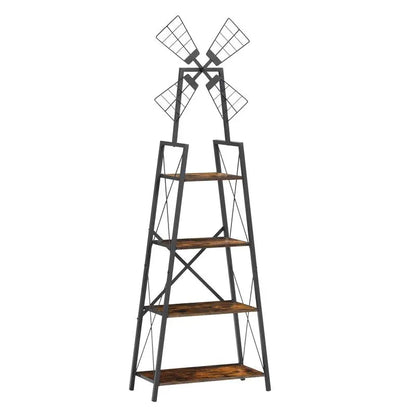 4-Tier Slim Bookshelf, Bookcase