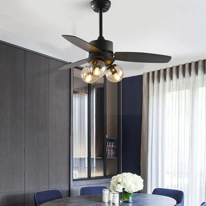Ceiling Fan Lamp 3 Blades 3 Speed Fan for Bedroom Dining Room Home Office with Remote Control