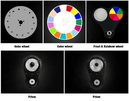 2/4pcs 275W Moving Head Light Rainbow Frost Effect DJ Disco