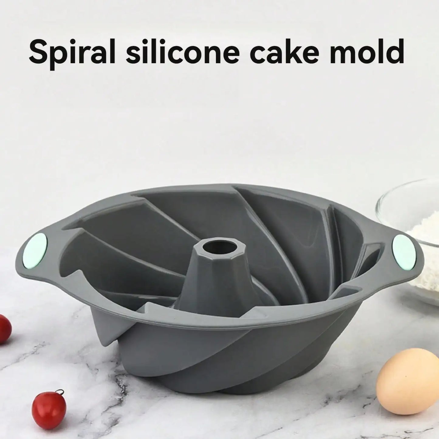 Silicone Cake Pan, Non-Stick Silicone Cake Mold