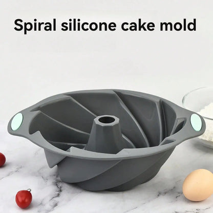 Silicone Cake Pan, Non-Stick Silicone Cake Mold