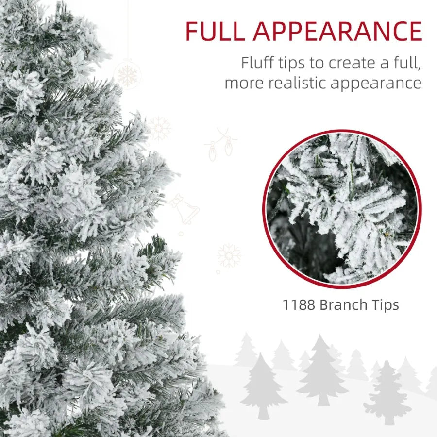 7.5 ft Tall Prelit Artificial Christmas Tree