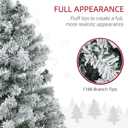 7.5 ft Tall Prelit Artificial Christmas Tree