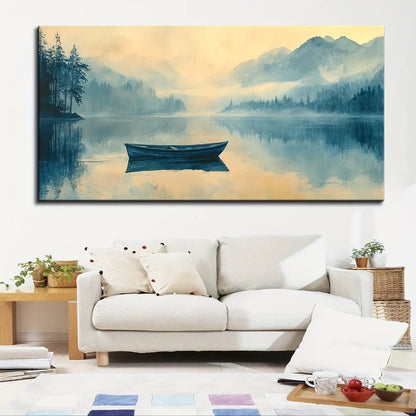 1.5 inch thick pine solid wood frame, painting,