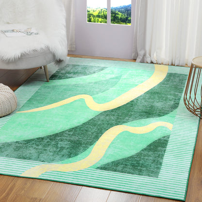 Area Rugs for Living Room, Machine Washable Vintage Rug,