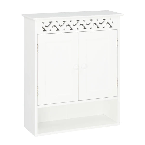 Carved Double Door Wall Cabinet