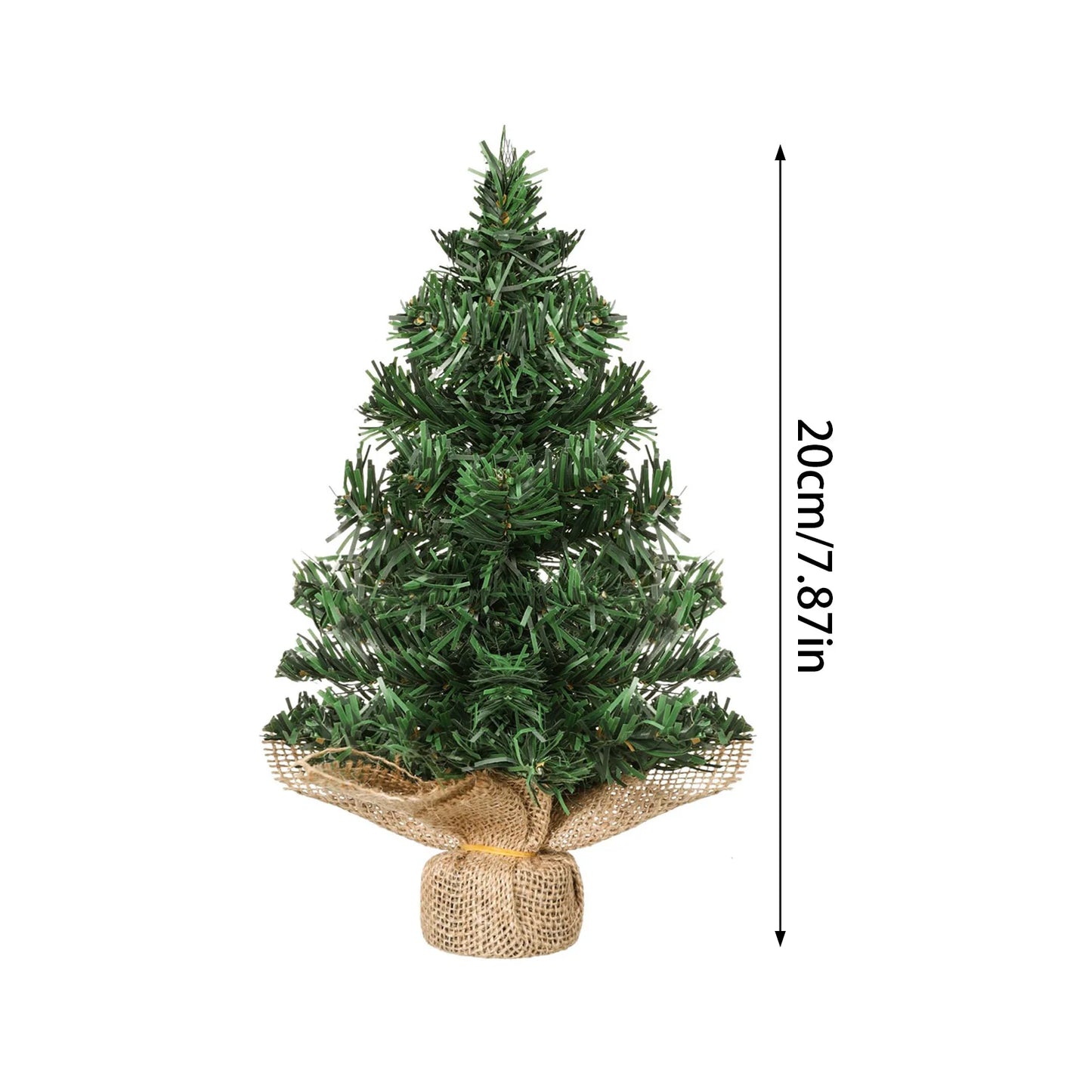 Small Decorated Christmas Tree Lightweight and Portable Cute Design