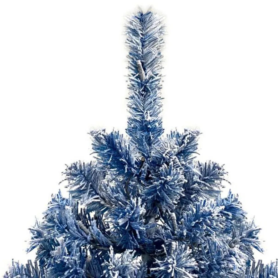 6FT Pre Lit Hinged Artificial Fir Christmas Tree Xmas Tree Snow Flocked