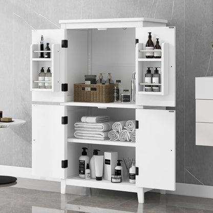 Elegant Bathroom Floor Storage Cabinet