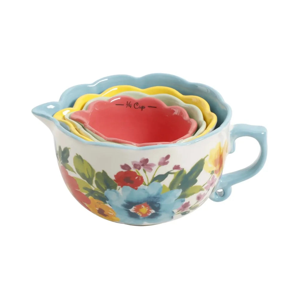 Durable Pottery 5-Piece Measuring Cup Set