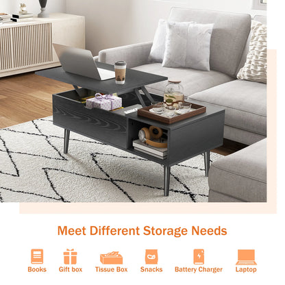Desk Tea Dining Table Coffee Tables For Living Room 39.37"x19.7" Shelf Easy Lift Or Lower