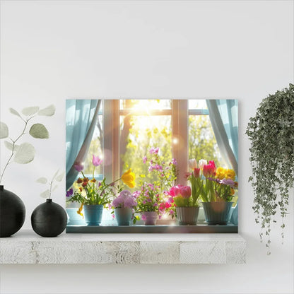 Gorgeous garden canvas painting,