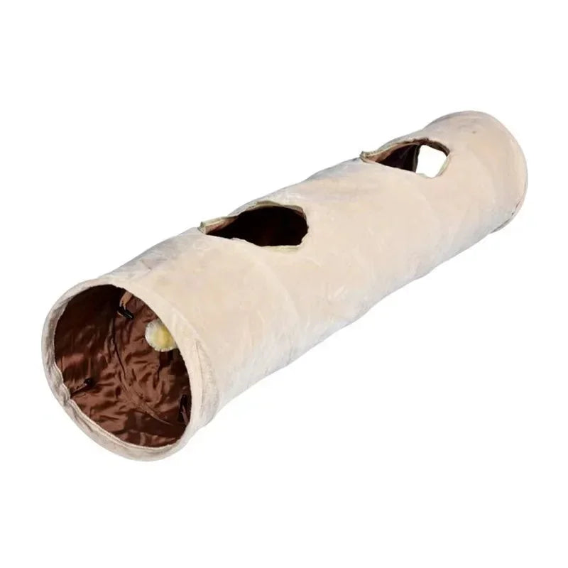Pet Cat Toys Big Long Cat Tunnel with Ball Foldable