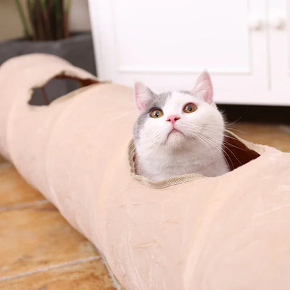 Pet Cat Toys Big Long Cat Tunnel with Ball Foldable