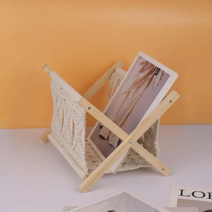 Xemussa 1pc Newspaper book  Magazine Rack Basket Book Basket