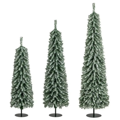 4/5/6 Feet Artificial Christmas Tree Set of 3