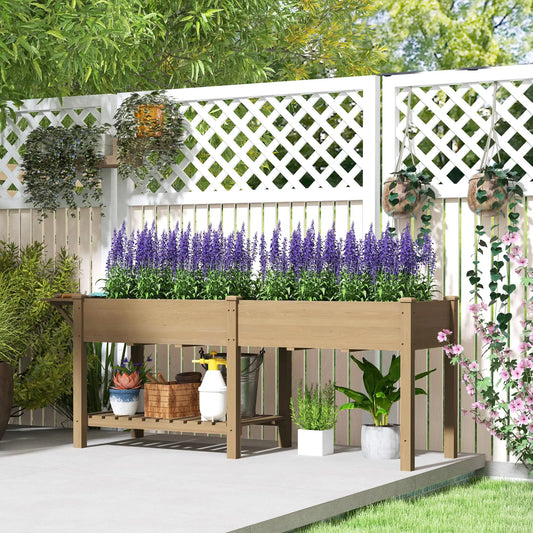 Elegant Planter Box and Flower Shelf Set for Home Decorations and GARDEN Use - Perfect Indoors Outdoors