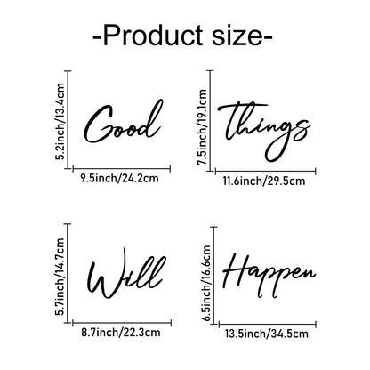 4pc Interesting Modern Wall Art, Metal Wall Decor Art, Geometric Wall Art, Unique decoration