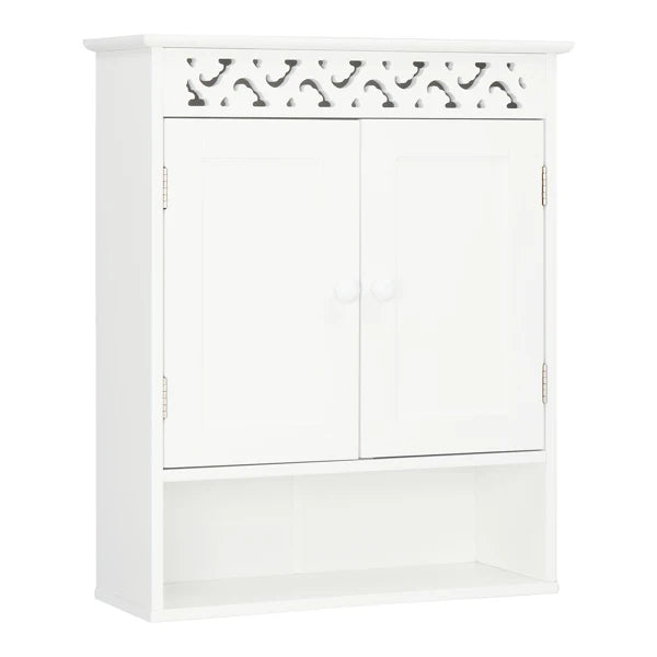 Carved Double Door Wall Cabinet