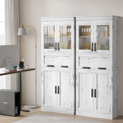 67" Tall Bathroom Storage Cabinet and Tall Cabinet for Living Room