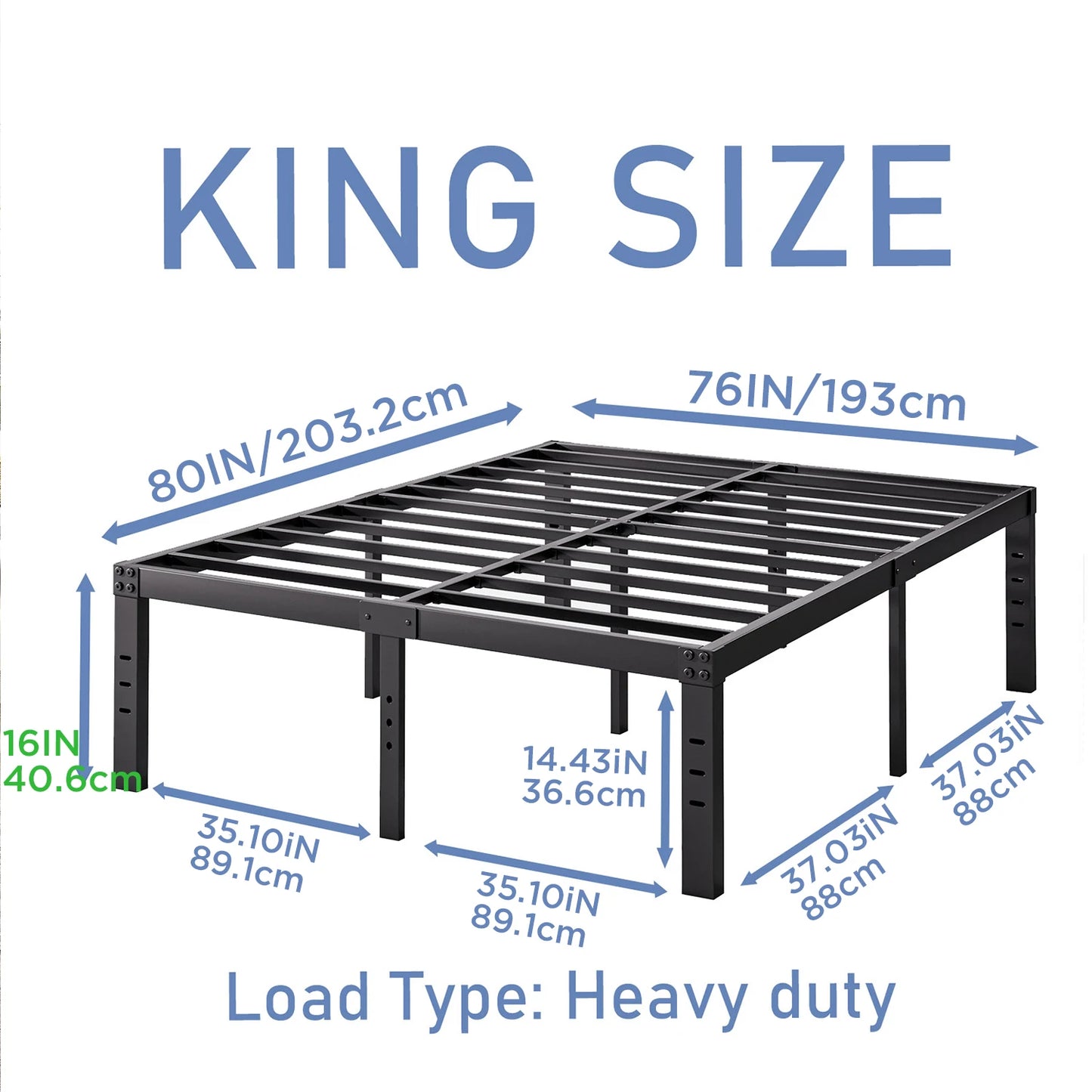 Iron frame bed  Single/double bed