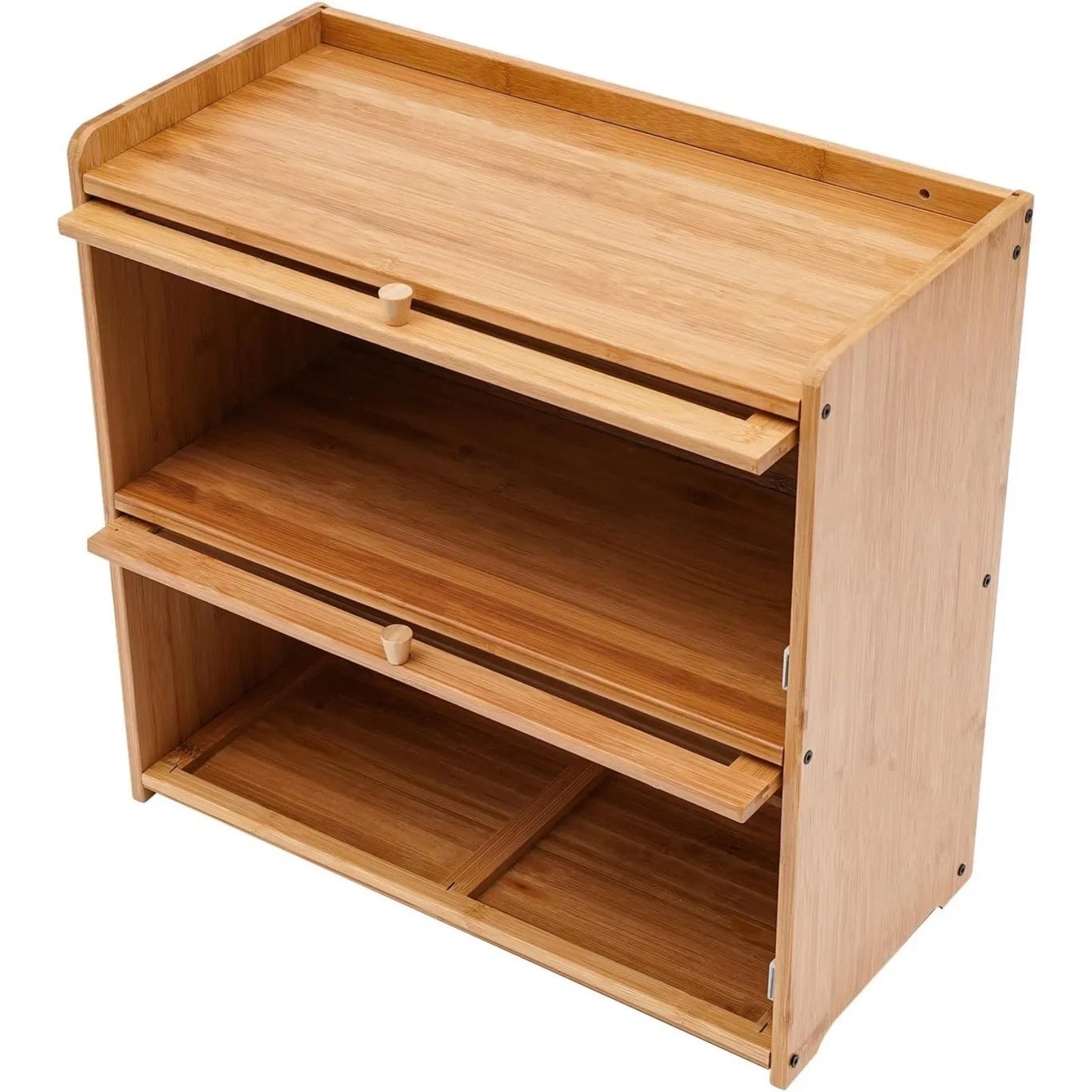 2-Tier Bamboo Storage Cabinet