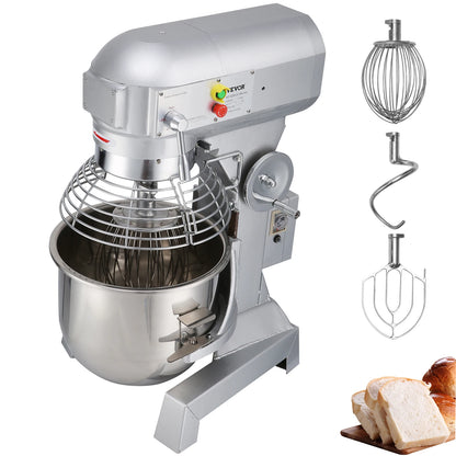 Electric Dough Machine Stainless Steel Commercial Cream Egg Whisk Mixer Processor Kitchen Food Stand Blender