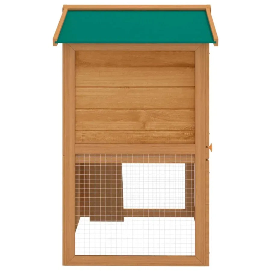 Outdoor Rabbit Hutch Small Animal House Pet Cage Wood 3 Doors Portable Waterproof