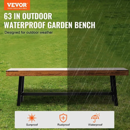 Outdoor Bench 63 inches Wood Garden Bench
