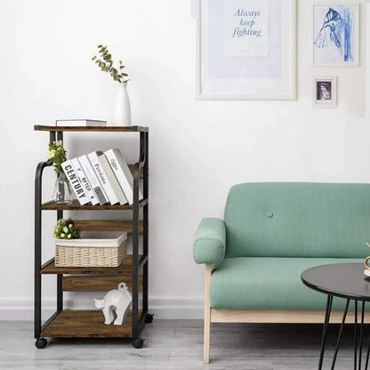 Homfa Mobile Printer Stand Scaner Rolling Cart Home Office Storage Organizer Rack Desk Organizers