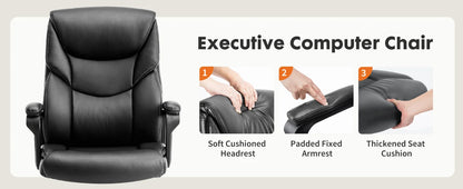Leather Padded Armrest Chairs