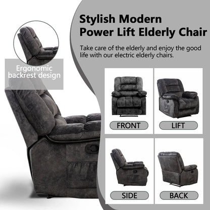 Manual Body Massage With Heating Function Sofa Chair Comfortable Elderly Chair Functional Chair With Storage Bag